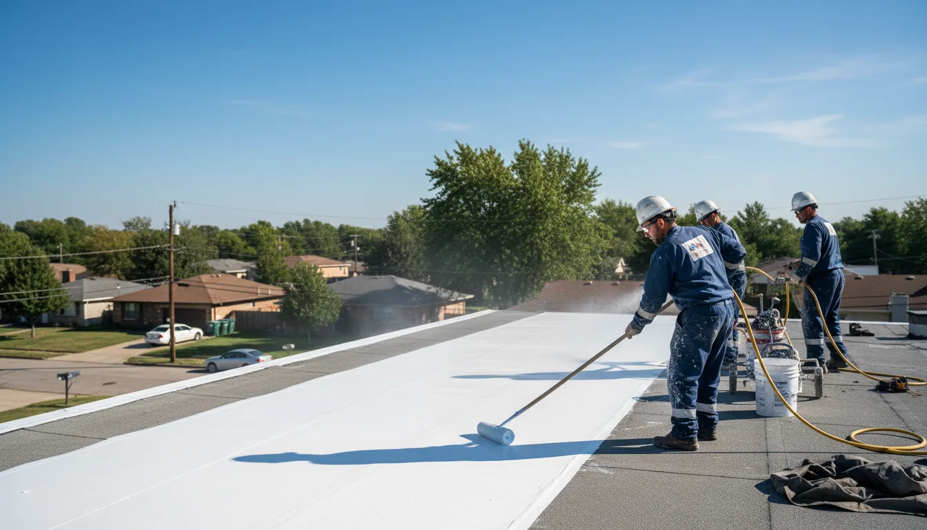 Commercial roof coating in Anahuac, TX near me